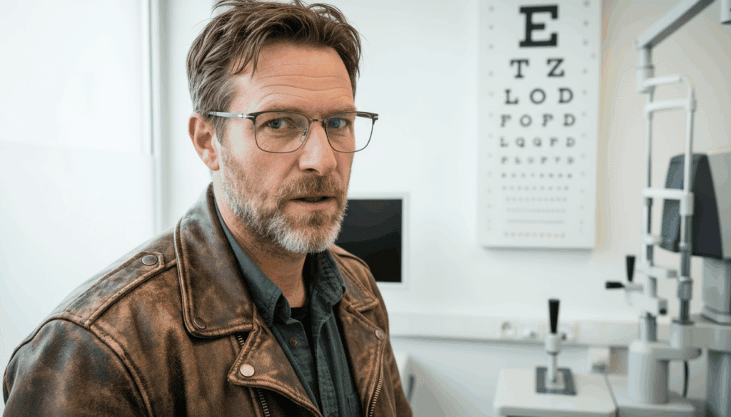MiddleAge Eye ExamGlasses